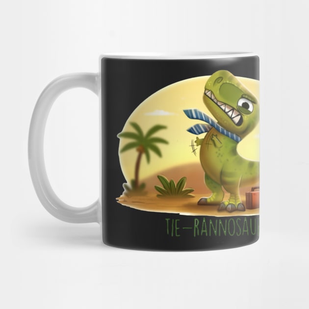 Tie - Rannosaurus by ajaydesign